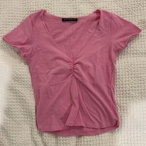 brandy melville pink top